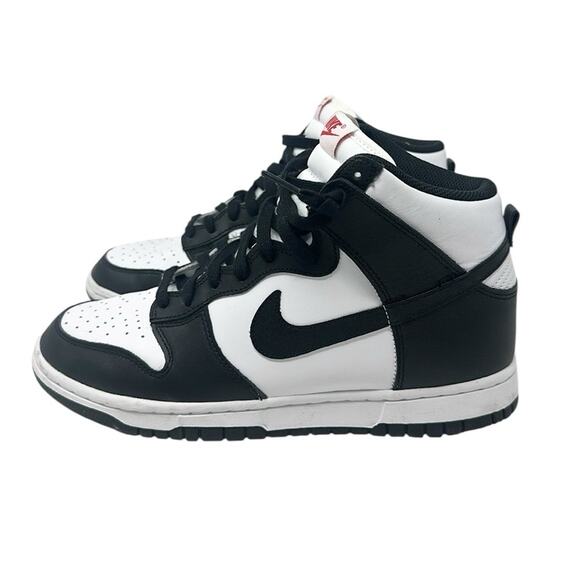 Nike Dunk Sneakers Black and White High Top Shoes Size 9.5 - Picture 6 of 9